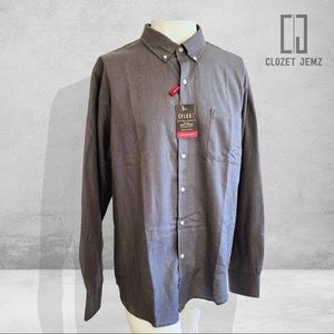 XL Van Heusen Grey Comfort Flex Dress Shirt NWT